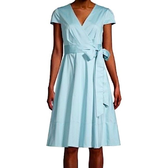 Gal Meets Glam Midi Fit & Flare Wrap Dress - Picture 1 of 14